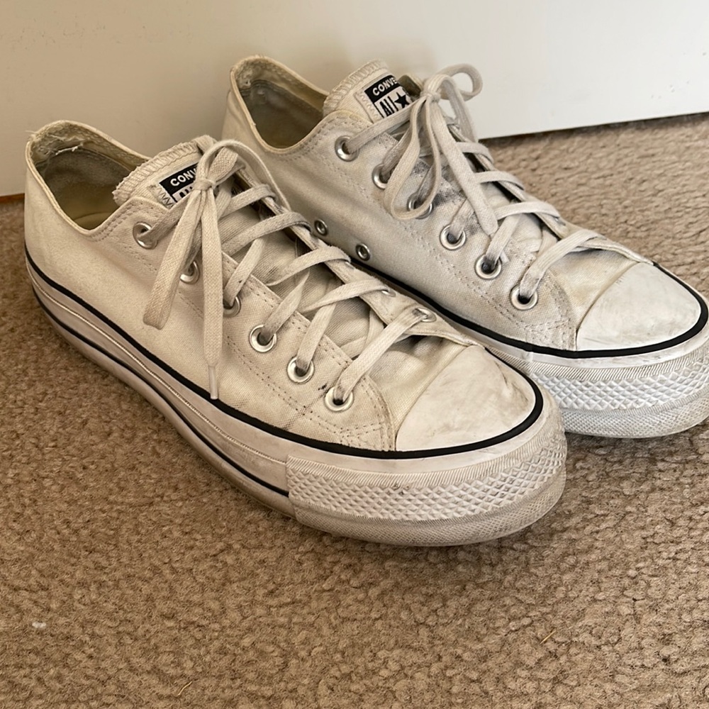 Platform White Converse